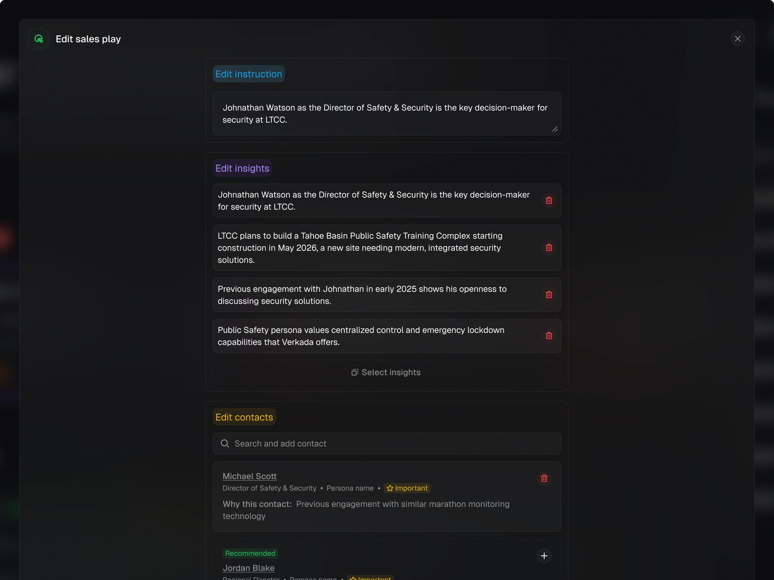 Athean interface: Sequence authoring