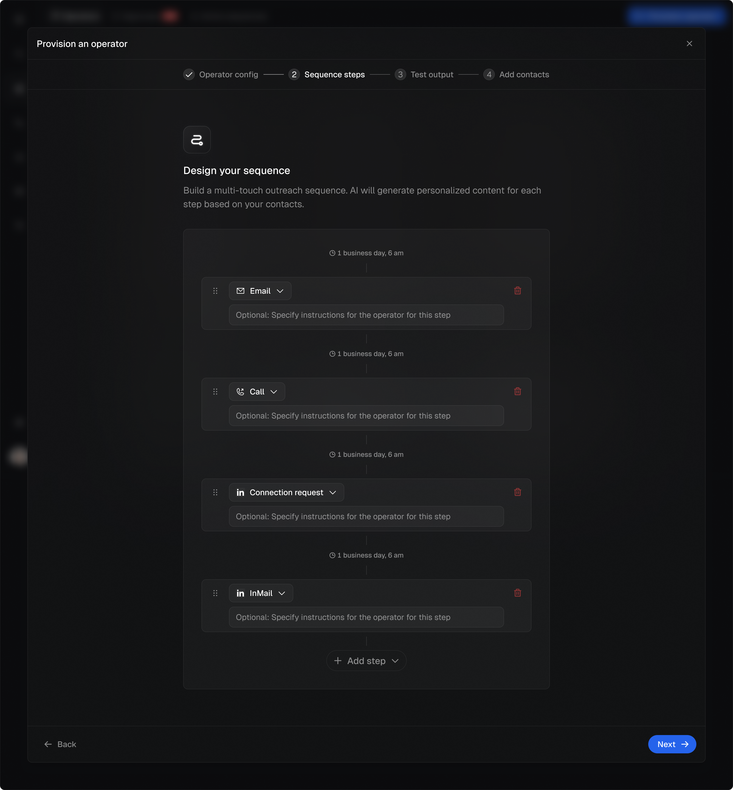 Athean interface: Sequencer